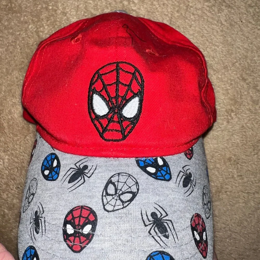 Spider-Man Marvel Comic Superhero Kids‎ Red Blue Gray Baseball Ball Cap Hat